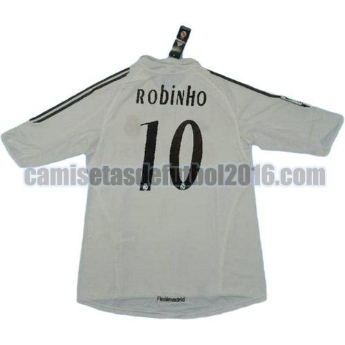 camiseta primera equipacion real madrid 2005-2006 robinho 10