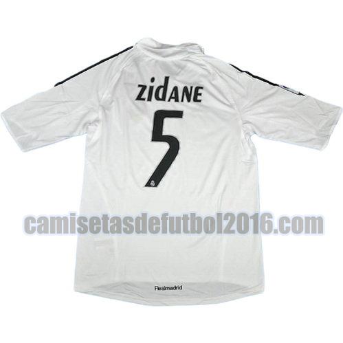 camiseta primera equipacion real madrid 2005-2006 zidane 5