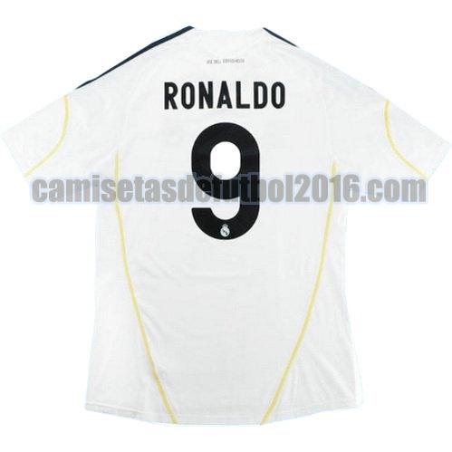 camiseta primera equipacion real madrid 2009-2010 ronaldo 9
