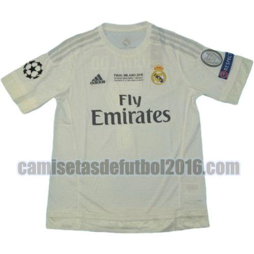 camiseta primera equipacion real madrid ucl 2015-2016