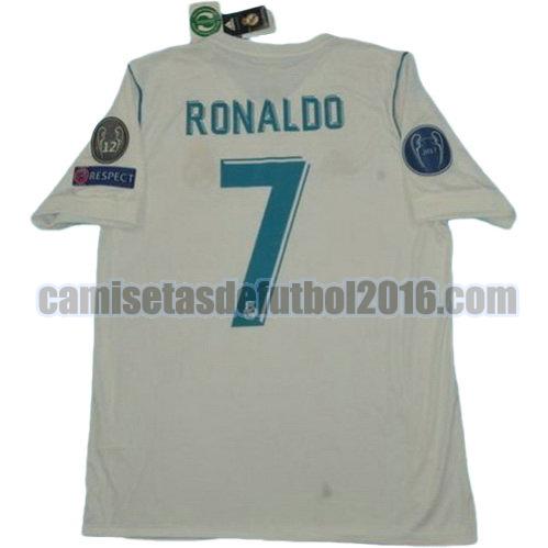 camiseta primera equipacion real madrid ucl 2017-2018 ronaldo 7