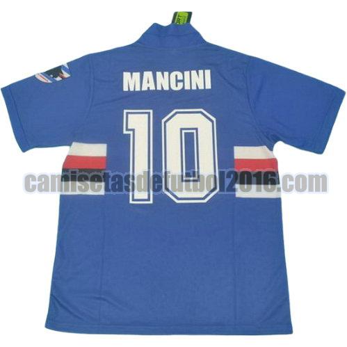 camiseta primera equipacion sampdoria 1990-1991 mancini 10