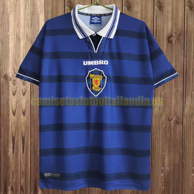 camiseta primera escocia 1998-2000 azul