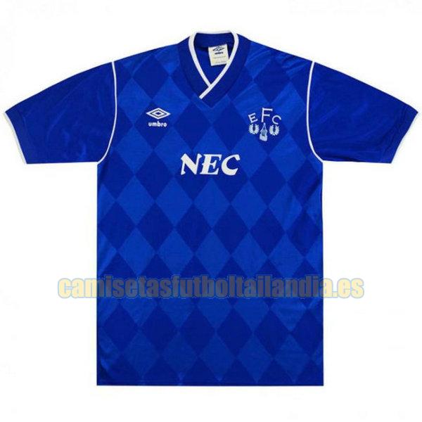 camiseta primera everton 1986-1987 azul
