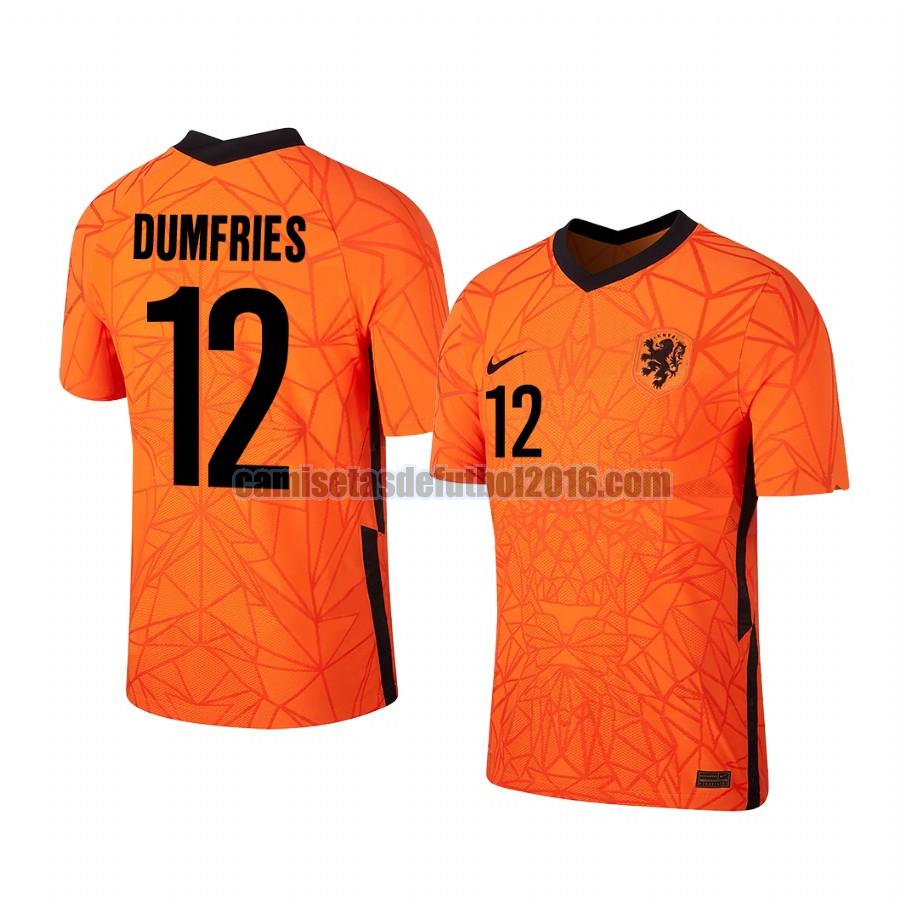 camiseta primera holanda 2020-2021 denzel dumfries 12
