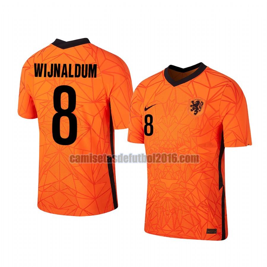 camiseta primera holanda 2020-2021 georginio wijnaldum 8