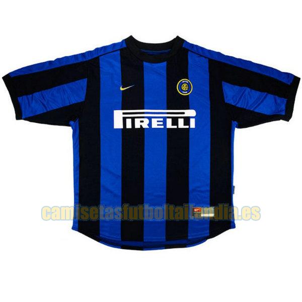 camiseta primera inter milan 1999-2000 azul