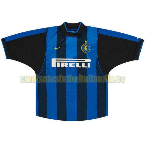 camiseta primera inter milan 2000-2001 azul