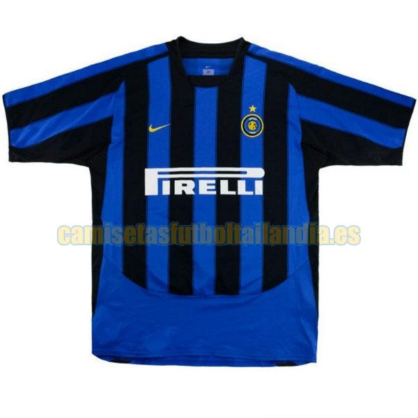 camiseta primera inter milan 2003-2004 azul