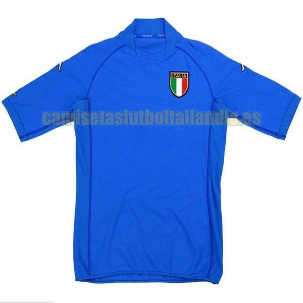 camiseta primera italia 2002 azul