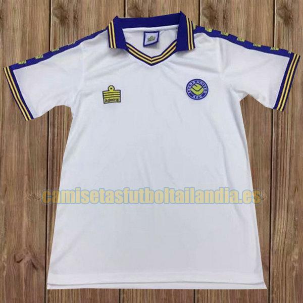 camiseta primera leeds united 1976-1977 blanco