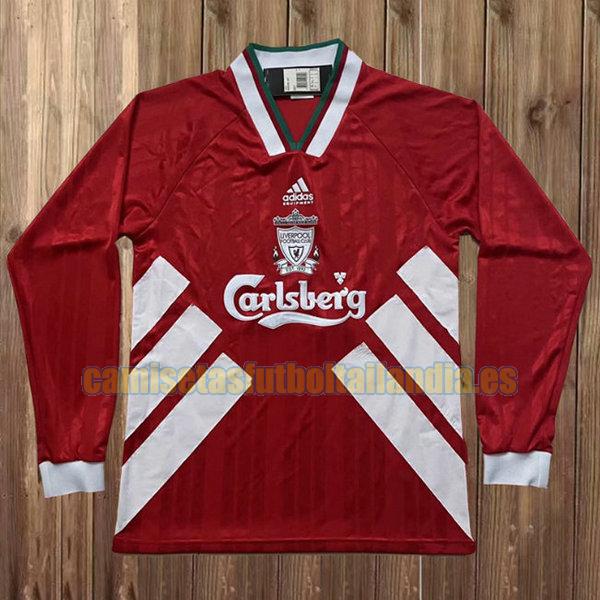 camiseta primera liverpool 1993-1995 rojo ml