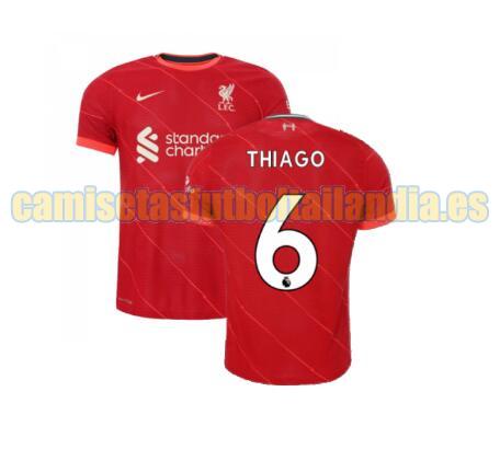 camiseta primera liverpool 2021-2022 thiago 6