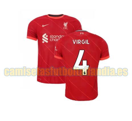 camiseta primera liverpool 2021-2022 virgil 4