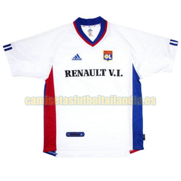camiseta primera lyon 2001-2002 blanco