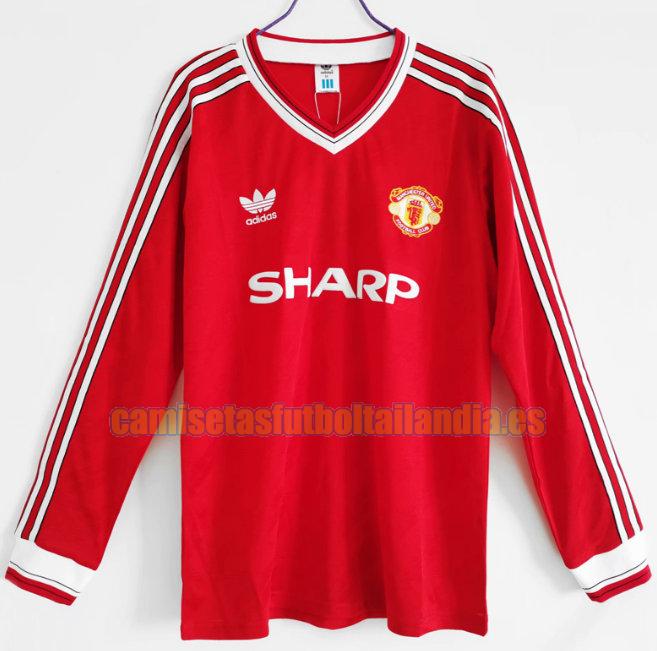camiseta primera manchester united 1986-1988 rojo ml