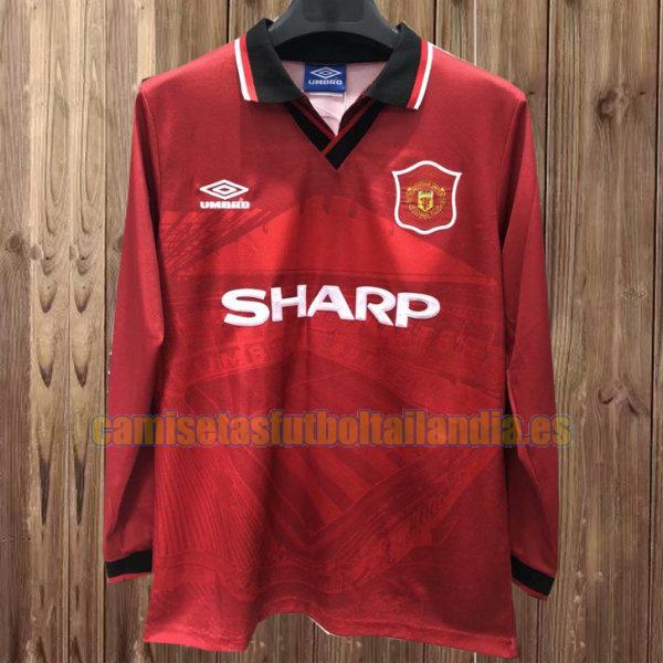camiseta primera manchester united 1994-1996 rojo ml