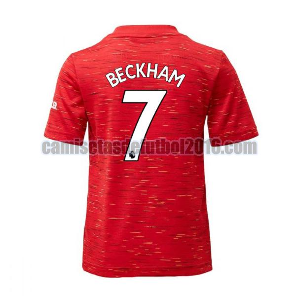 camiseta primera manchester united 2020-2021 beckham 7