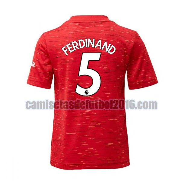 camiseta primera manchester united 2020-2021 ferdinand 5