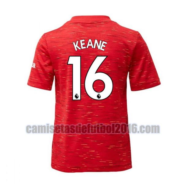camiseta primera manchester united 2020-2021 keane 16