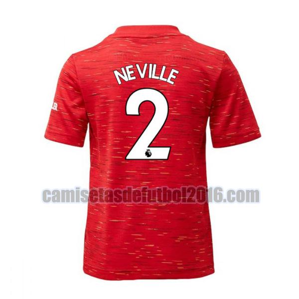 camiseta primera manchester united 2020-2021 neville 2