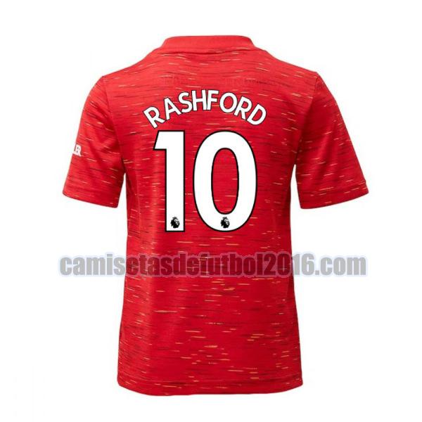 camiseta primera manchester united 2020-2021 rashford 10