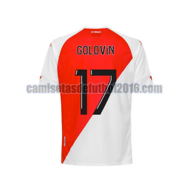 camiseta primera monaco 2020-2021 golovin 17