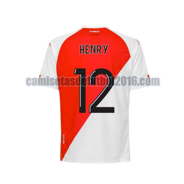 camiseta primera monaco 2020-2021 henry 12