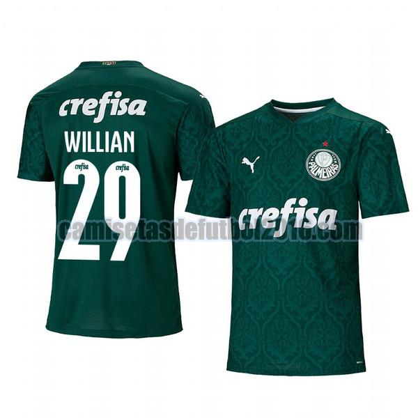 camiseta primera palmeiras 2020-2021 willian 29