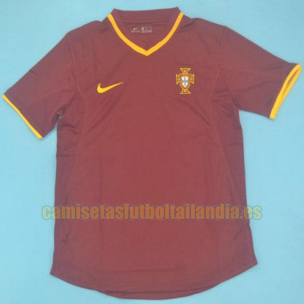 camiseta primera portugal 2000 rojo