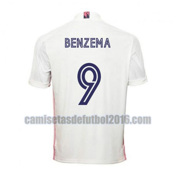 camiseta primera real madrid 2020-2021 benzema 9
