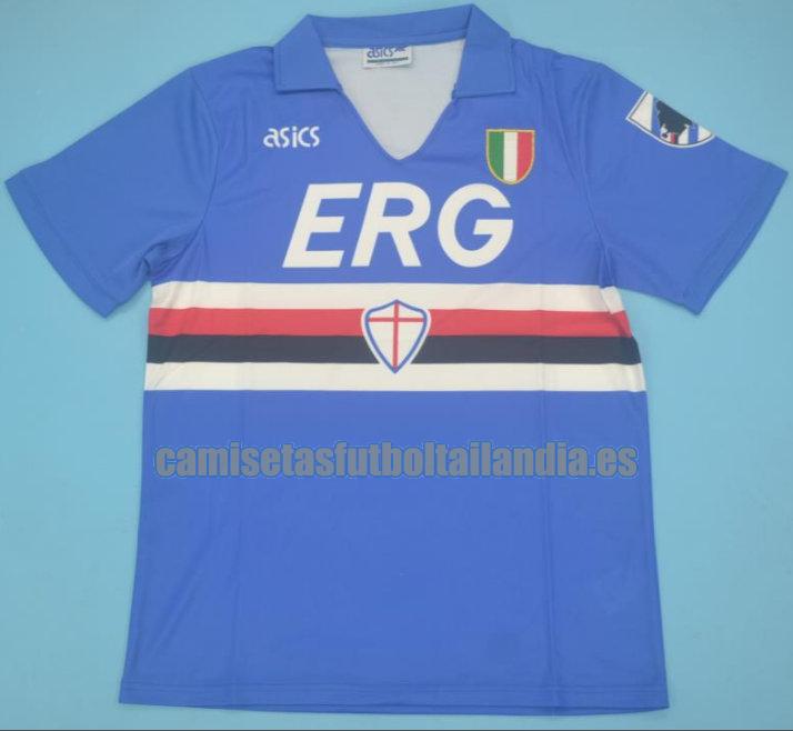 camiseta primera sampdoria 1991-1992 azul