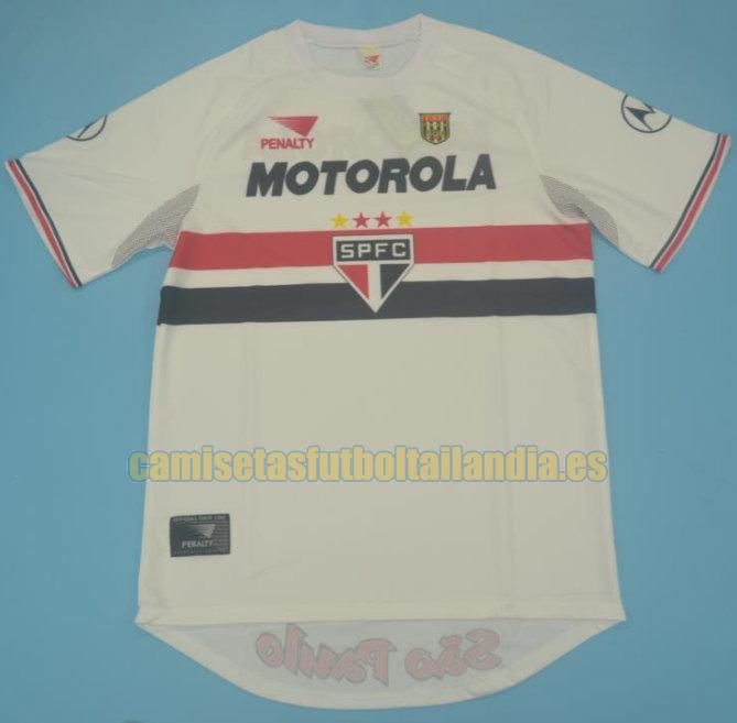 camiseta primera são paulo 1999-2000 blanco, blanca