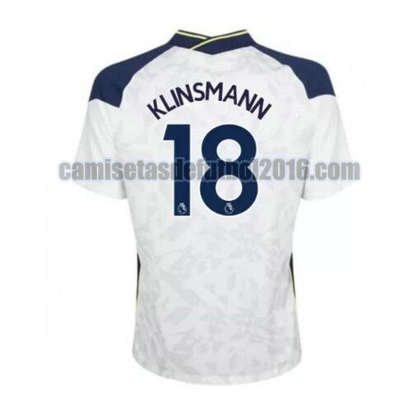 camiseta primera tottenham 2020-2021 klinsmann 18