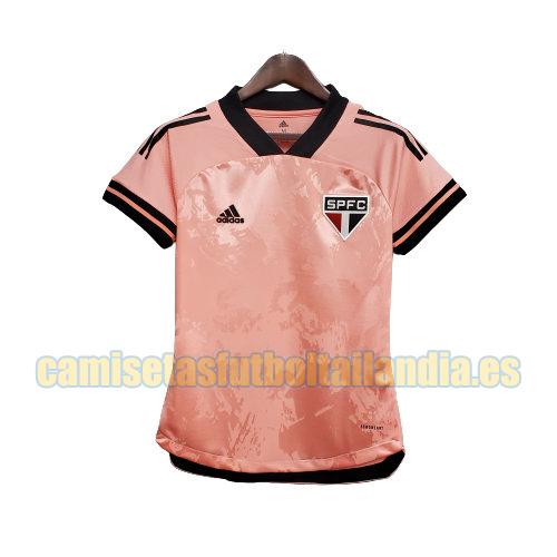 camiseta rosa sao paulo 2020-2021 mujer