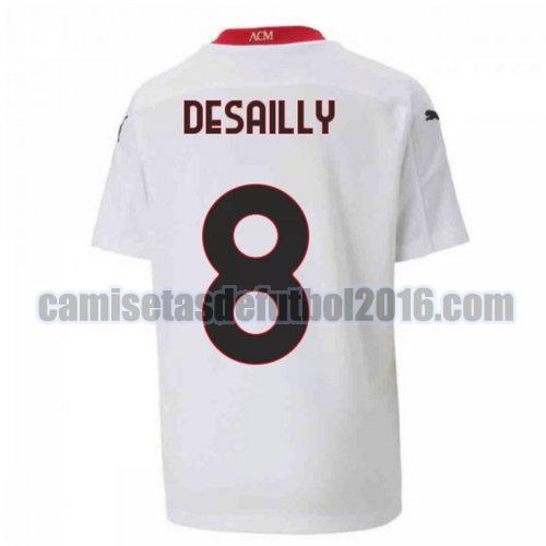 camiseta segunda ac milan 2020-2021 desailly 8