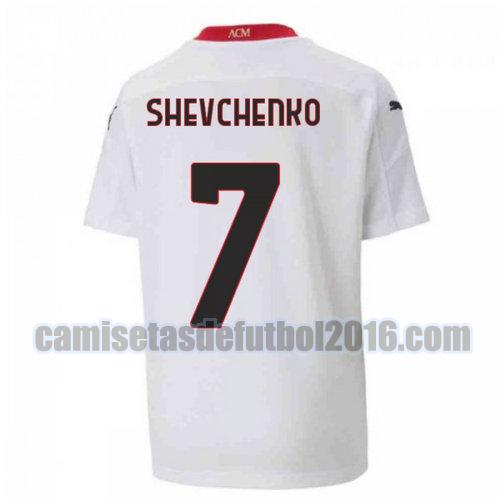 camiseta segunda ac milan 2020-2021 shevchenko 7