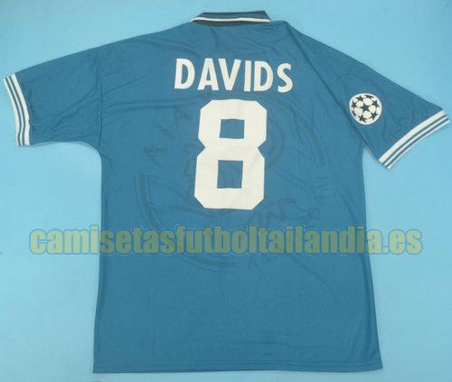 camiseta segunda ajax 1995-1996 azul davids 8