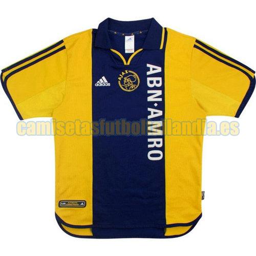 camiseta segunda ajax 2000-2001 amarillo