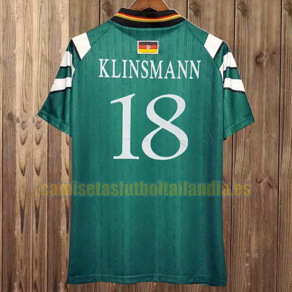 camiseta segunda alemania 1996 verde klinsmann 18