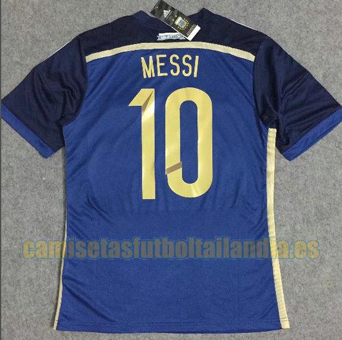 camiseta segunda argentina 2014 azul messi 10