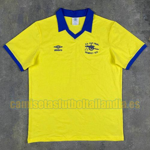 camiseta segunda arsenal 1971-1979 amarillo
