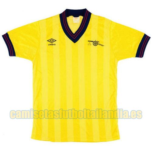 camiseta segunda arsenal 1984-1986 amarillo