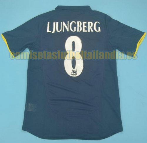 camiseta segunda arsenal 2000-2002 azul ljungberg 8