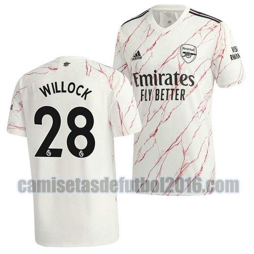 camiseta segunda arsenal 2020-2021 joe willock 28
