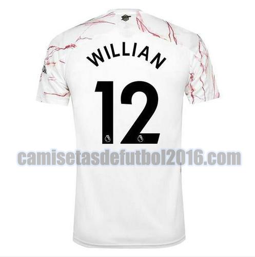 camiseta segunda arsenal 2020-2021 willian 12