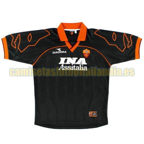 camiseta segunda as roma 1999-2000 negro