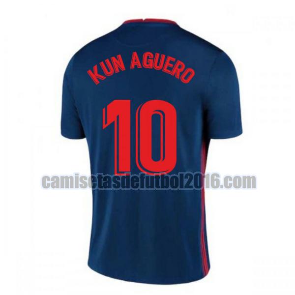 camiseta segunda atletico madrid 2020-2021 kun aguero 10