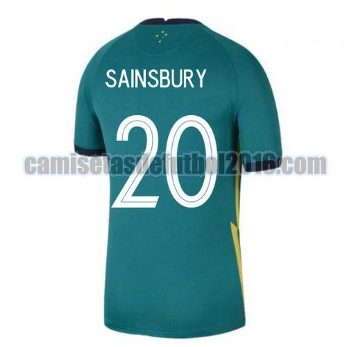 camiseta segunda australia 2020-2021 sainsbury 20