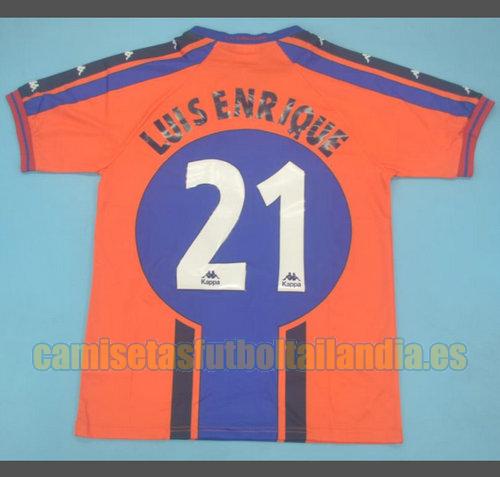 camiseta segunda barcelona 1997-1998 amarillo luisenrigue 21
